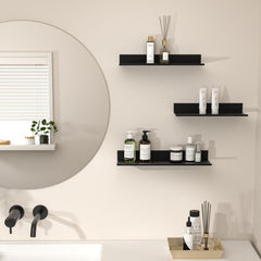 WISFAME kovinske viseče police brez vrtanja - set 3 kosov