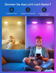 4x AIGOSTAR Pametna LED vgradna svetilka 15W RGB