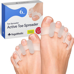 YOGAMEDIC silikonski razpiralci prstov za korekcijo hallux valgus - komplet 6 kosov