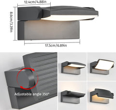 SANSHI LED stenska svetilka za zunanjo uporabo