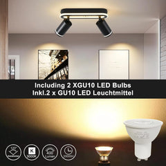 MYCUL LED nastavljiv stropni reflektor z 2 GU10 žarnicama - 3000 K
