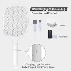 NIGHT CAT električni uničevalec insektov 3000 V z USB-C polnjenjem