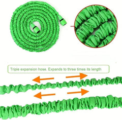 WESEN raztegljiva vrtna cev z 8-funkcijsko pršilno pištolo in priključki – 30 m