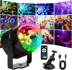 URAQT 360° LED disko krogla s 7 barvami in daljincem