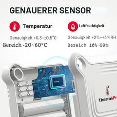 3x TEMPPRO TP351 Bluetooth termometer higrometer 80 m