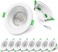 10x ALUSSO LED vgradna svetilka 3CCT IP44