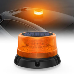 SOLAR ENERGY LED vrtljiva opozorilna luč z baterijo in USB polnjenjem