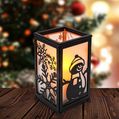 SIMPDECOR kovinsko lanterna z LED svečo in časovnikom