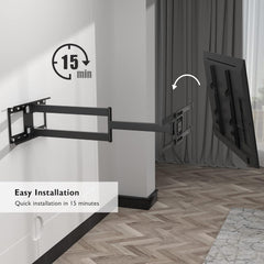 Stenski nosilec za TV – Za televizorje od 32" do 75" (81-190cm)