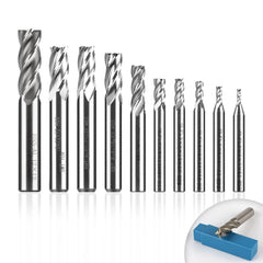 10x EFUTURETIME Komplet 2-12 mm HSS 4-reznih rezkarjev