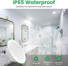 6x ALUSSO 113 mm vgradni LED reflektor - 8 W