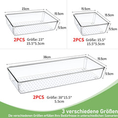 5x GIKLUX prozoren organizator za predale v 3 velikostih