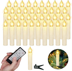 ZIYOUDOLI 40x LED sveča za božično drevo z daljincem