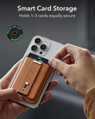 Denarnica za Magsafe s sledilnikom Find My za iPhone 16/15/14/13/12 - Rjava