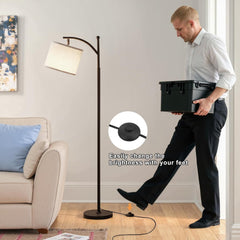 PREEOTTI stoječa LED svetilka z nastavljivim senčnikom in 3 barvnimi temperaturami