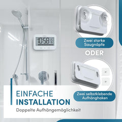 VULTEC Digitalni higrometer s timerjem za prho