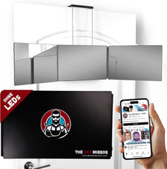 LIPFISBARBERSHOP.COM 360° Trojno LED Ogledalo za Samostojno Urejanje Las