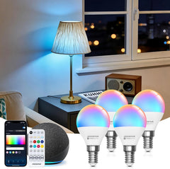 4x AIGOSTAR E14 Bluetooth pametna LED žarnica