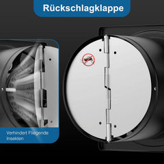 HONGUAN izpušni ventilator 150mm s regulatorjem hitrosti