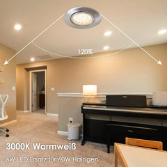 6x MYCUL 85mm vgradni LED reflektor - 3000 K