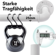 GEEBOBO raztegljiva industrijska karnisa 76–228 cm