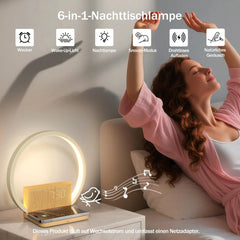 BLONBAR LED nočna lučka z budilko in polnjenjem