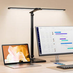 CHARYJOD LED namizna svetilka z dvema glavama in USB