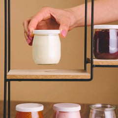 12x MONBOCO 142 ml steklen kozarček za jogurt