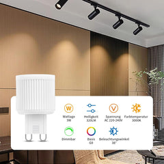 I-SHUNFA zatemnljiva LED žarnica G9, 3 W, topla bela, 3000 K - 5 kosov