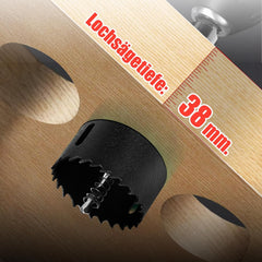 MOXPIFY bimetalna kronska žaga Ø 162 mm – s SDS Plus nastavkom in šesterokotnim držalom