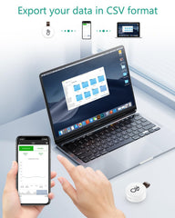ORIA Bluetooth termometer in higrometer – komplet 3 kosov