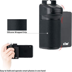 Držalo za telefon s snemalnim gumbom  za iPhone 16, 15, 14, 13, 12, 11 Pro Max, Galaxy S23 Ultra/23/22 in Android