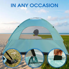 JAICOM plažni šotor za 2–3 osebe z UV zaščito