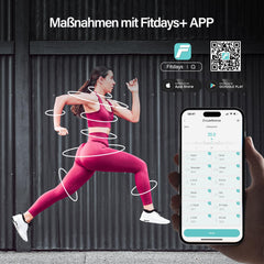 SUNHAIXIA Fitdays pametni merilni trak za telo z aplikacijo "Fitdays"