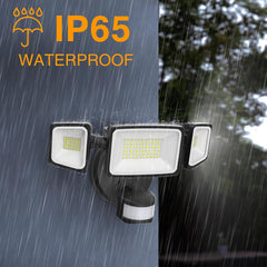 50 W 3-Glavni LED reflektor s senzorjem gibanja - 5000 lm