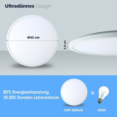 BESTLUZ 42 cm LED stropna luč 24 W 4000 K