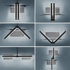 ICARE LED namizna svetilka z dvojno glavo - 62 cm