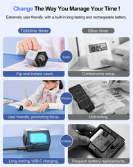 TICKTIME Digitalni Timer s Štoparico in Alarmom