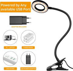 TBTEEK LED zatemnitvena svetilka s prilagodljivim vratom