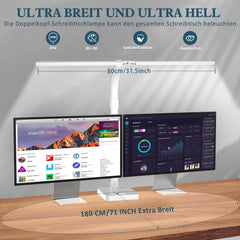 LOTTBUTY 80cm dvojna LED namizna svetilka - 24 W