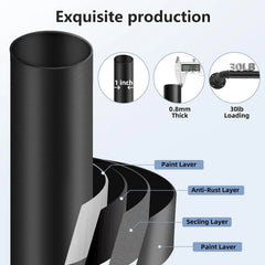 ZUOFENG industrijska raztegljiva karnisa 88–266 cm, Ø 25 mm