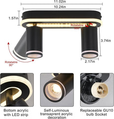 MYCUL LED nastavljiv stropni reflektor z 2 GU10 žarnicama - 3000 K