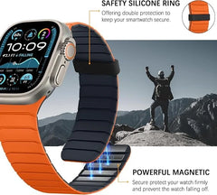 SIXMOAT silikonski magnetni pašček za Apple Watch 38, 40, 41 in 42 mm