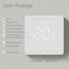 BEOK Pametni WiFi Termostat za Plinski Kotel