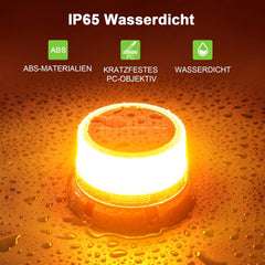 SOLAR ENERGY LED vrtljiva opozorilna luč z baterijo in USB polnjenjem