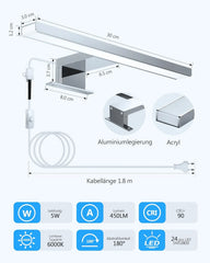 HOMMIE 30cm LED svetilka za ogledalo - 5 W