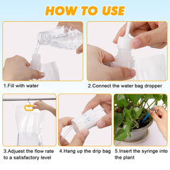 YIMOMOYI Samodejni namakalni sistem z infuzijskimi vrečkami – komplet 4 kosov (3,5 L)