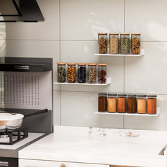 WISFAME Kovinske Stenske Police brez Vrtanja - set 3 polic