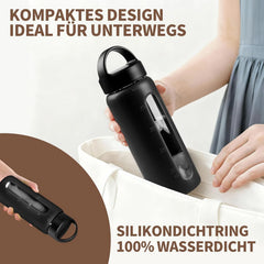 HYDRAGLAZIC 600 ml steklenica iz stekla z dvema pokrovoma