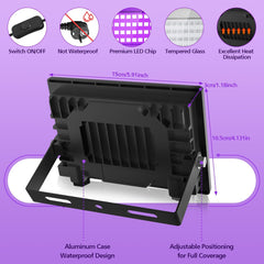 T-SUNUS 30 W LED UV reflektor – komplet 2 kosov